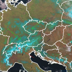 snow and ice on the ground